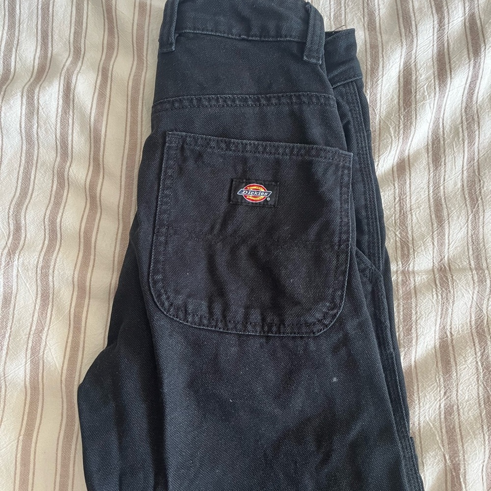 Dickies Women's High Rise Black Cargo Jeans